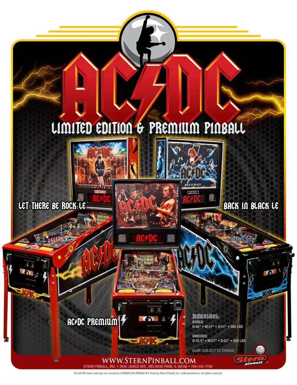 AC/DC Premium Pinball Machine by Stern - Image 2
