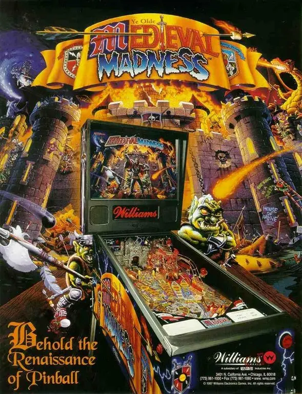 Medieval Madness Pinball Machine by Williams - Image 3